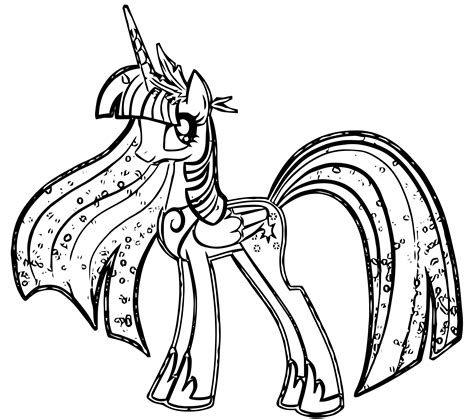 my little pony princess twilight sparkle coloring pages